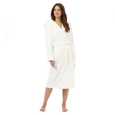 J by Jasper Conran Cream hooded dressing gown